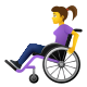 mulher em cadeira de rodas manual icon