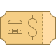 Ticket de bus icon