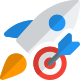 Aim rocket to reach new speed performance icon