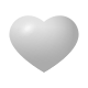 coeur blanc icon