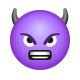 愤怒的脸与角 icon