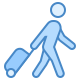 Passagier mit Gepäck icon