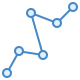 Ligne multipoint icon