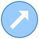 Circled Up Right icon