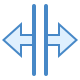 Fractionnement horizontal icon