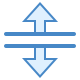 Fractionnement vertical icon