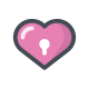 Heart Keyhole icon