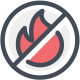 Do not start fire icon