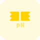 PS testing paper acid and basic chemical analysis icon