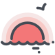 Le coucher du soleil icon