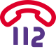 Emergency telephone number from the european union icon