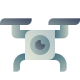 Drone con fotocamera icon
