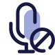 Blocca microfono icon