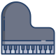 Pianoforte a coda icon