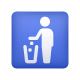 Müll-im-Mülleimer-Schild-Emoji icon
