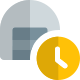 Digital warehouse portal queue time for storage and material handling icon