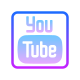 四角で囲まれた Youtube icon