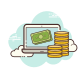 Laptop Money icon