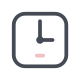 Reloj cuadrado icon