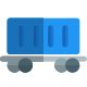 Container box train transportation facility - Rail logistic service icon