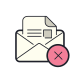 Delete Open Envelope icon