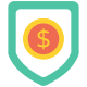 Money shield icon