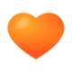 Orange Heart icon