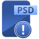 PSD File Warning icon