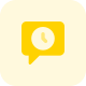 Online phone chat message archive past log icon