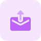 Upload email message icon