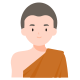 monk-religion-buddha-Buddhist-ordination-Buddhism-goodness icon