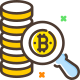 search bitcoin icon