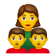 familia--mujer-niño-niño icon