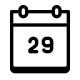 Calendrier 29 icon