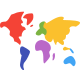 карта мира-континенты icon