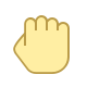 Mão fazendo sinal de pedra icon