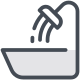 淋浴间和浴缸 icon