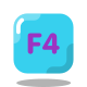 tecla f4 icon