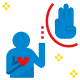 extern-ehrlich-positive-einstellung-flach-flach-geotatah icon