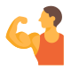 flexión muscular icon