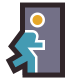 Notausgangsschild icon