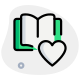 Favorite book to read isolated on a white background icon