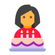 anniversaire-fille-avec-gâteau-peau-type-3 icon