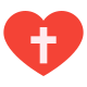 Heart Cross icon