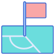 Fútbol Corner Filled icon