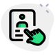 Online access of employee id - touch screen icon
