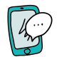 Telefone mensagem icon