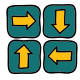Direcções Four Way icon