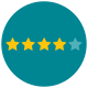Four Stars of Five Stars icon