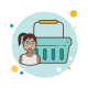 Green Shopping Basket icon